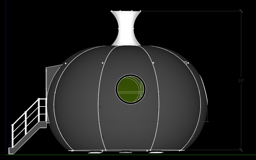 Moon Space Top View