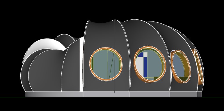 Moon Space Top View