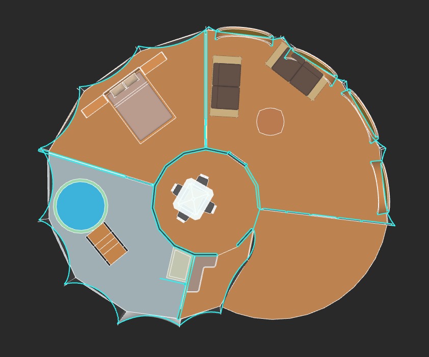 Moon Space Interior Layout