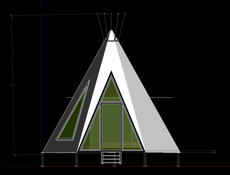 Teepee Front Elevation